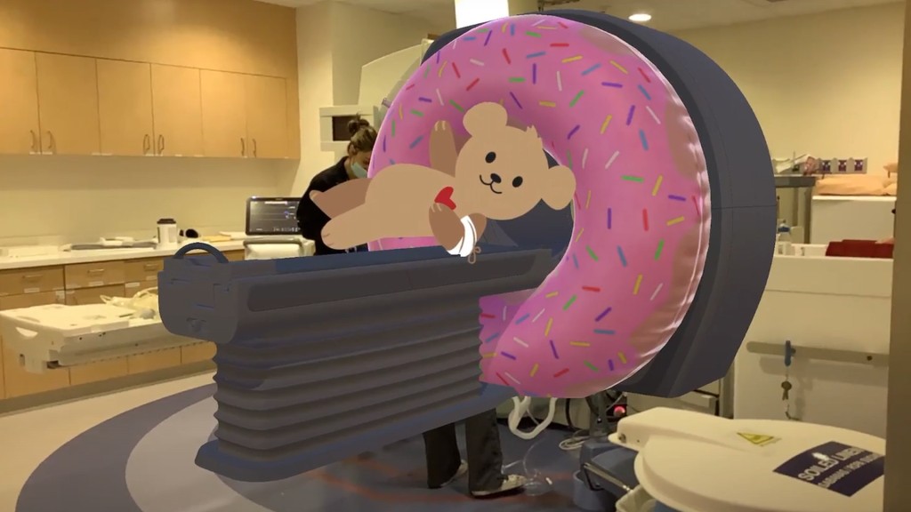 An augmented reality bear helps young CHOC patients through MRIs – Orange County Register