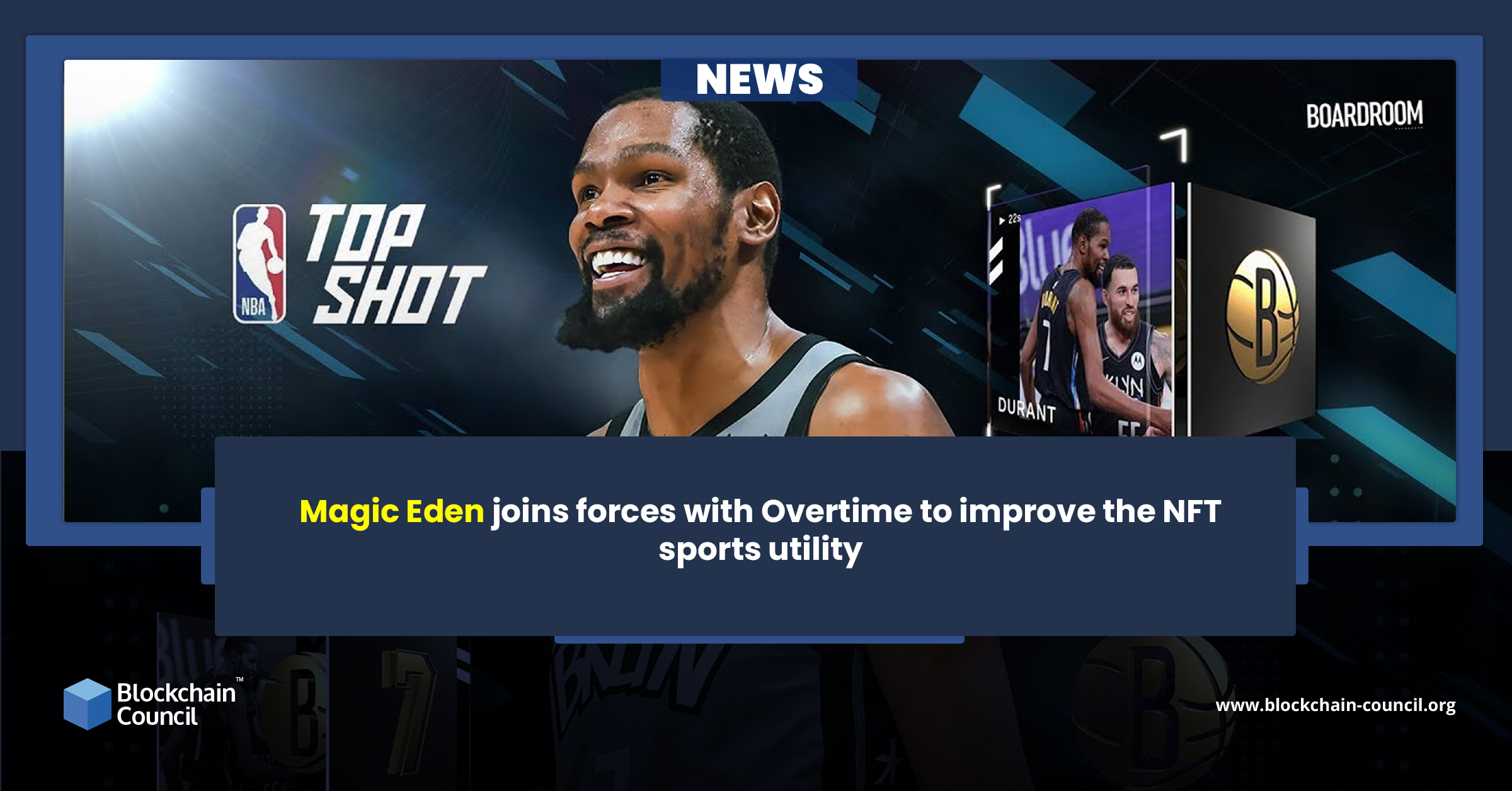 Magic Eden joins forces with Overtime to improve the NFT sports utility -