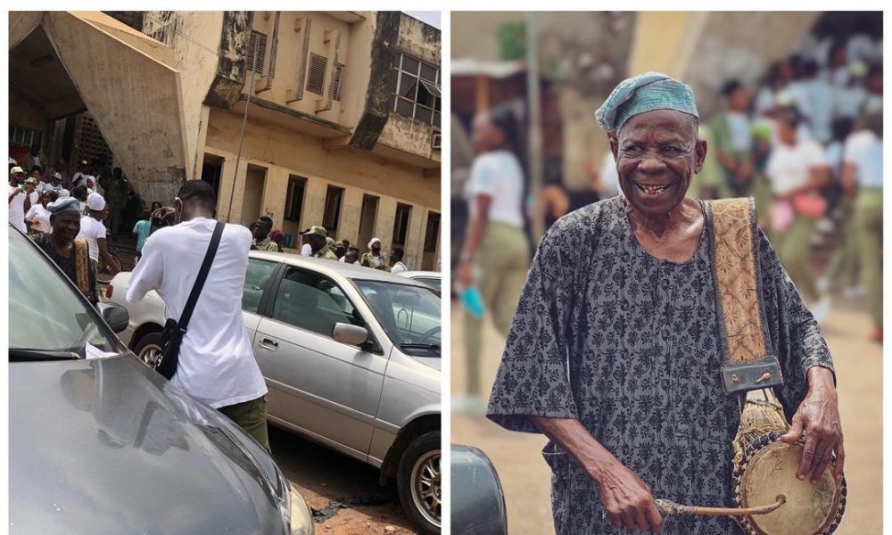 This Youth Corper Captured Stunning Portraits of an Elderly Drummer ‘Baba Onilu’ & Sold Them as NFT – See His Reaction!