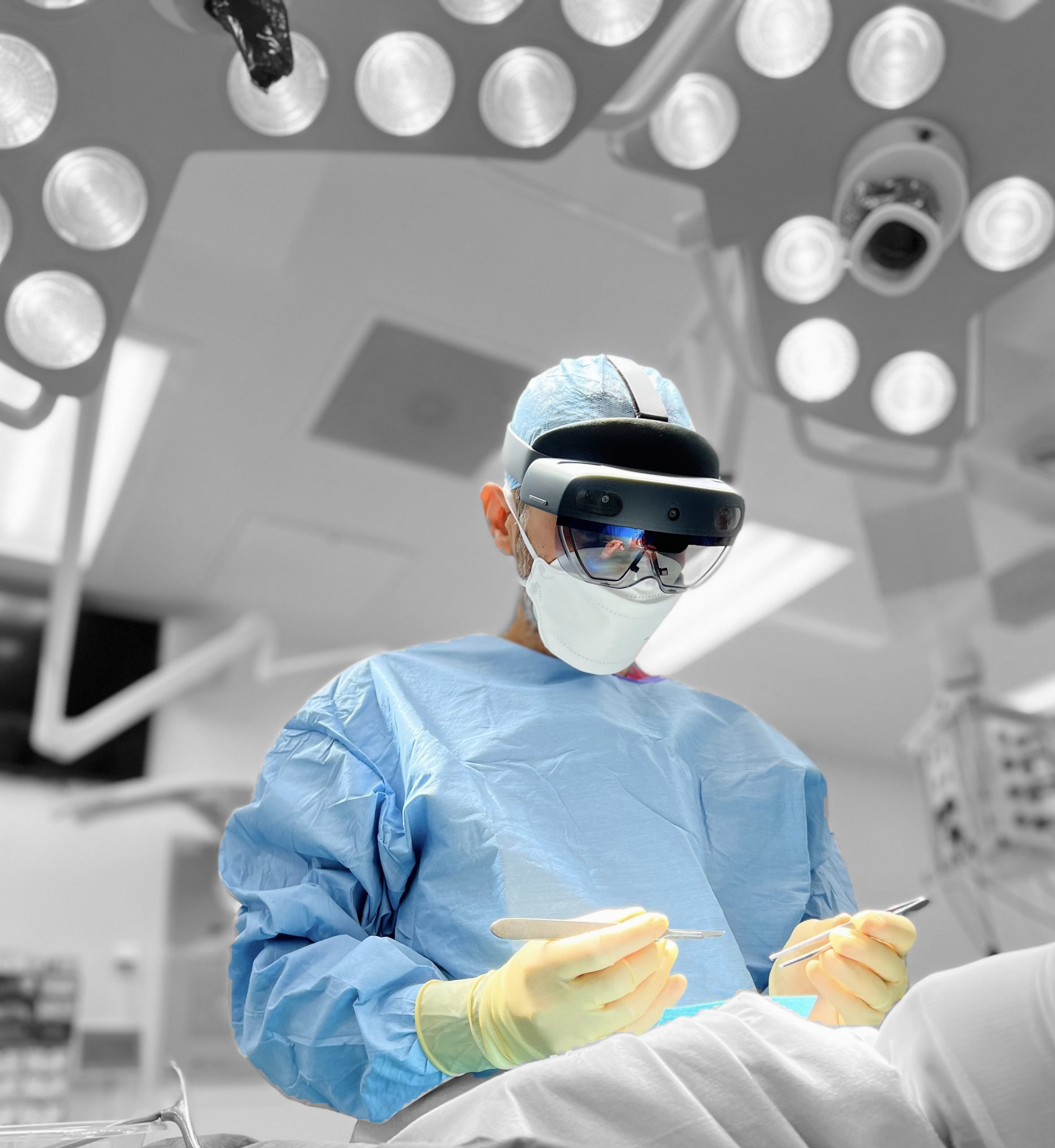 A first for Northwick Park, surgeons use augmented reality glasses in surgery