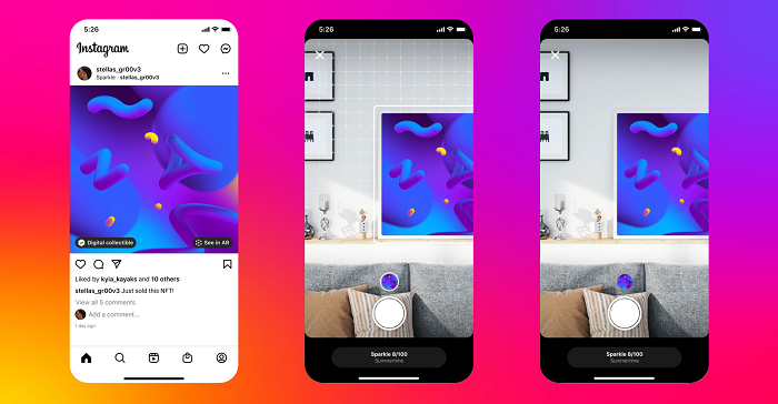 Instagram's Testing AR Elements Within Stories and its New NFT Display Features | Social Media Today
