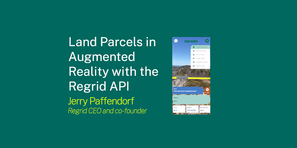 Land Parcels in Augmented Reality with the Regrid API