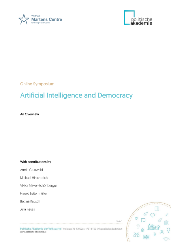 Artificial Intelligence and Democracy | Martens Centre